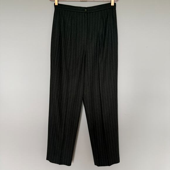 Saks Fifth Avenue Folio Women Blazer Set 6 Wool Two Piece Stripe Corpcore Office - Picture 7 of 10